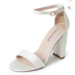 J. Adams Shirley Sandals, Ankle Strap Block Heel Block Heel Open Toes